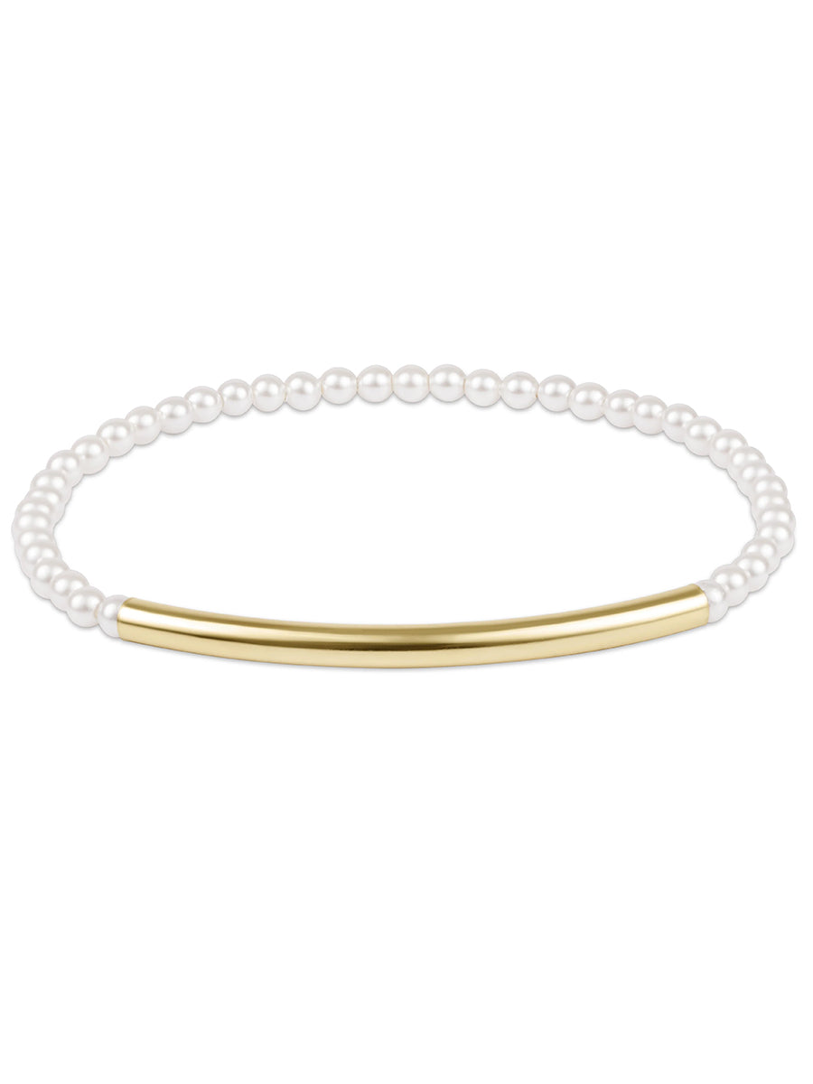 Bliss Bar Smooth Pearl 3mm Bracelet