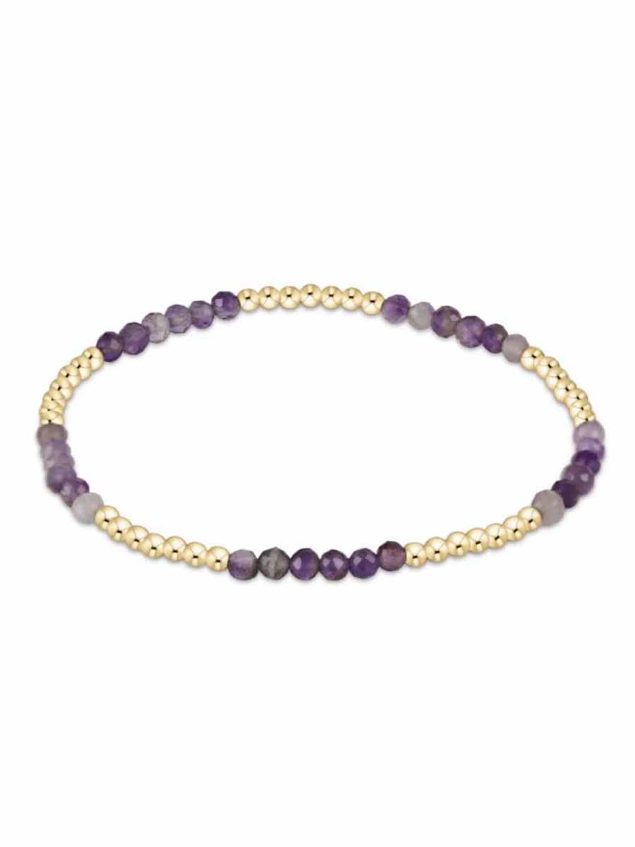 Blissful Pattern 2.5mm Gemstone Bracelet (12 Styles)