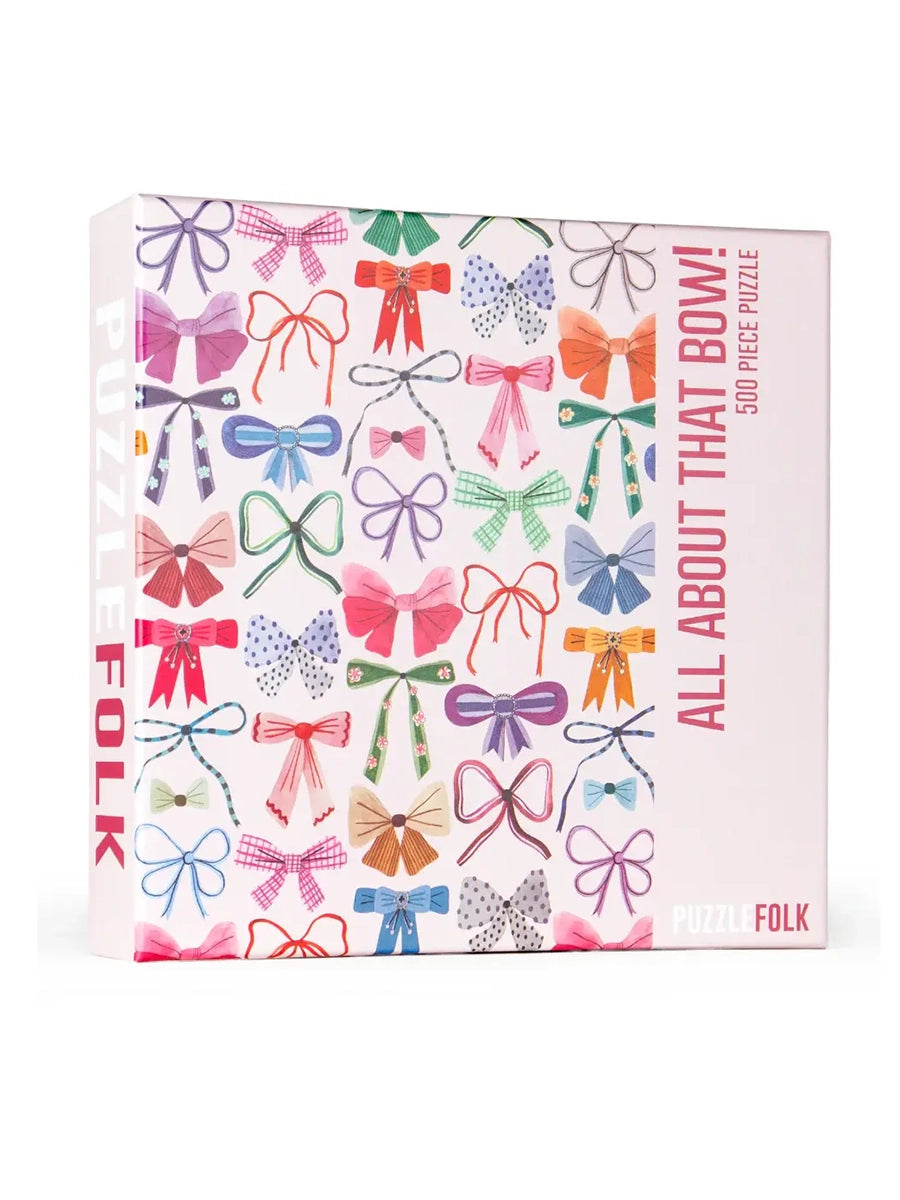 500-piece puzzle of colorful bows