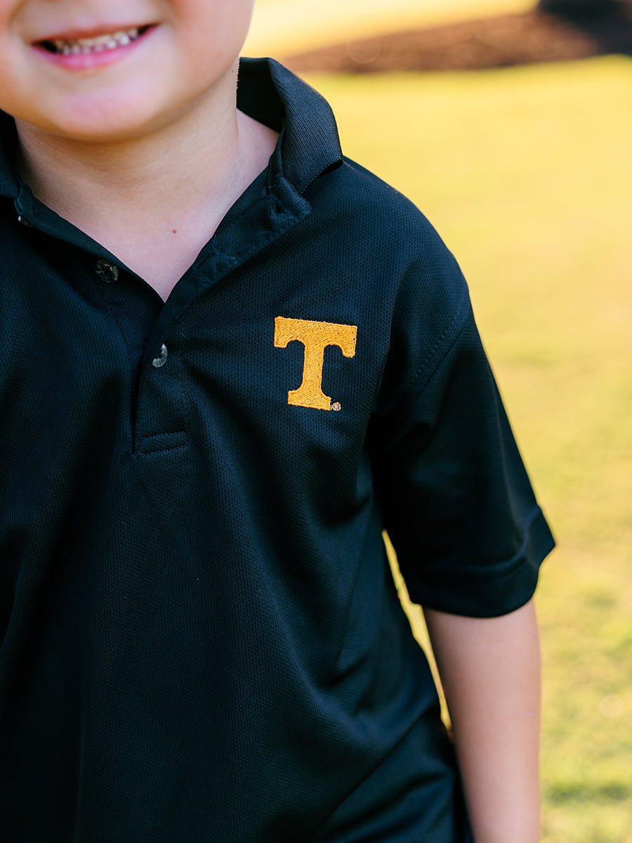 Power T Boys Black Polo