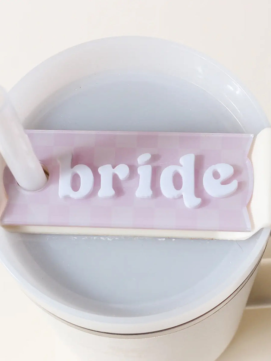 Pink BRIDE Lid Tag