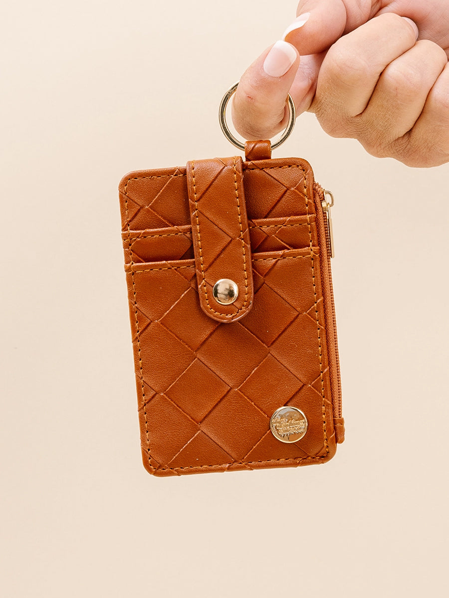 Brown Credit Card Keychain