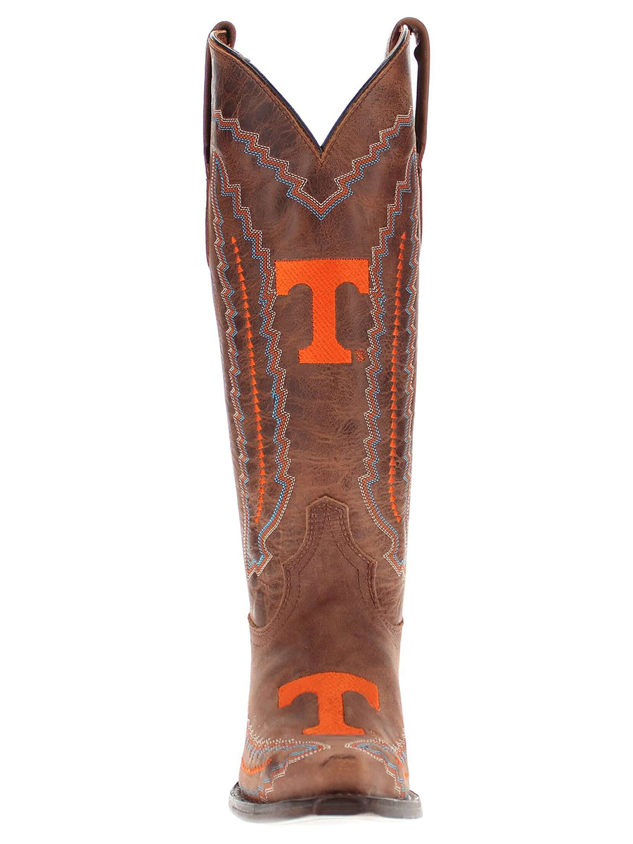 Tennessee Vols boots with orange Power T logo