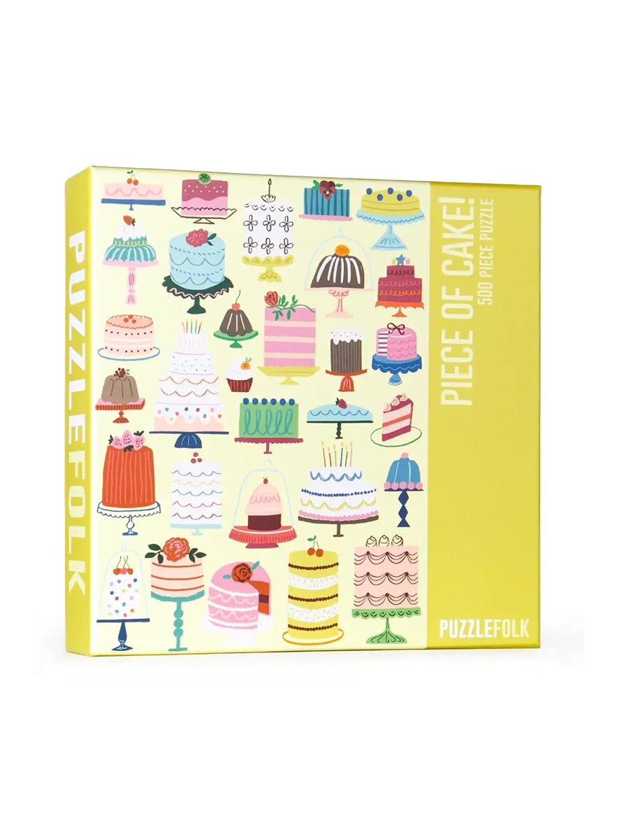 500 piece puzzle of assorted cakes