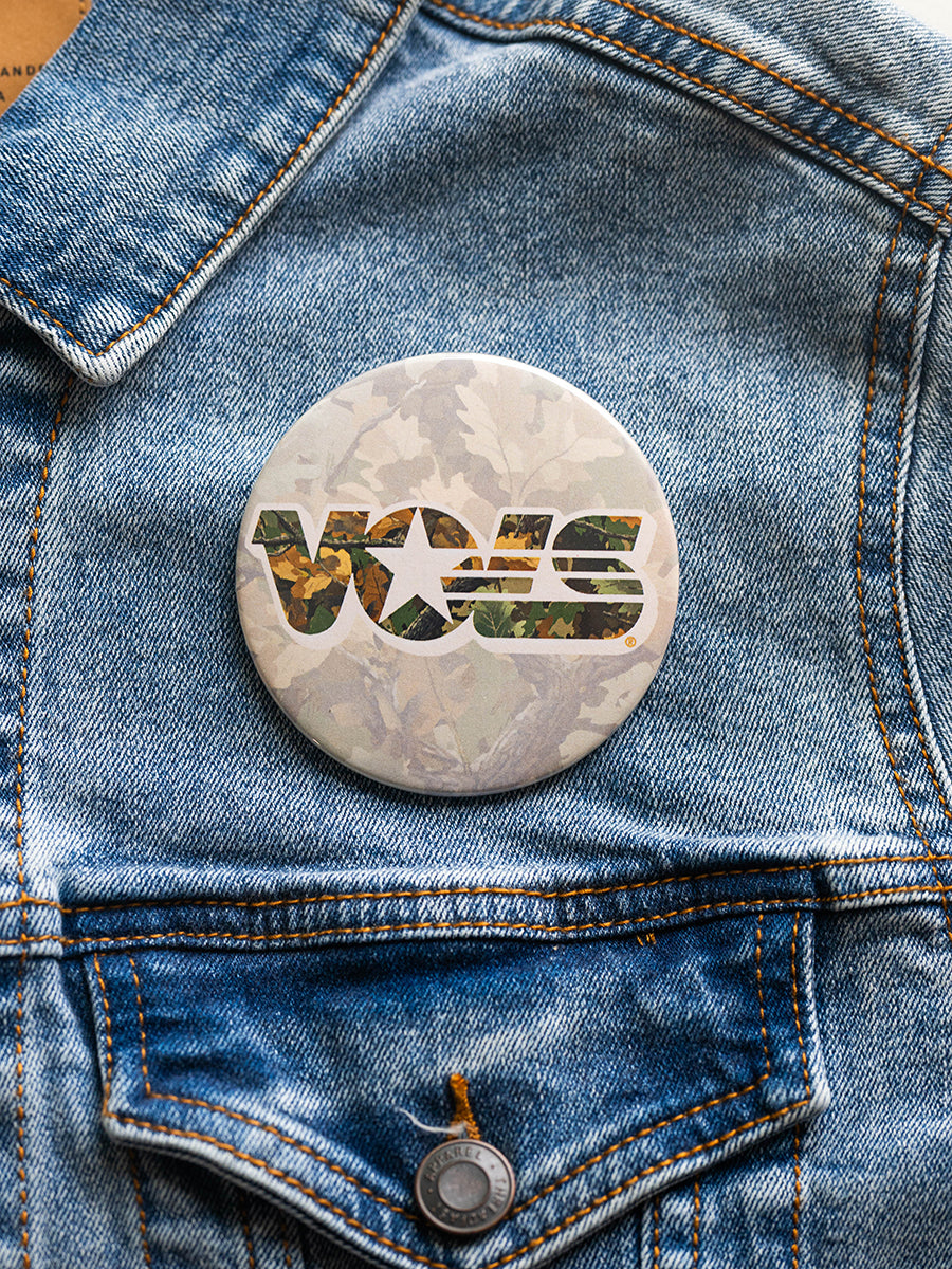 3" Vols Star Camo Button