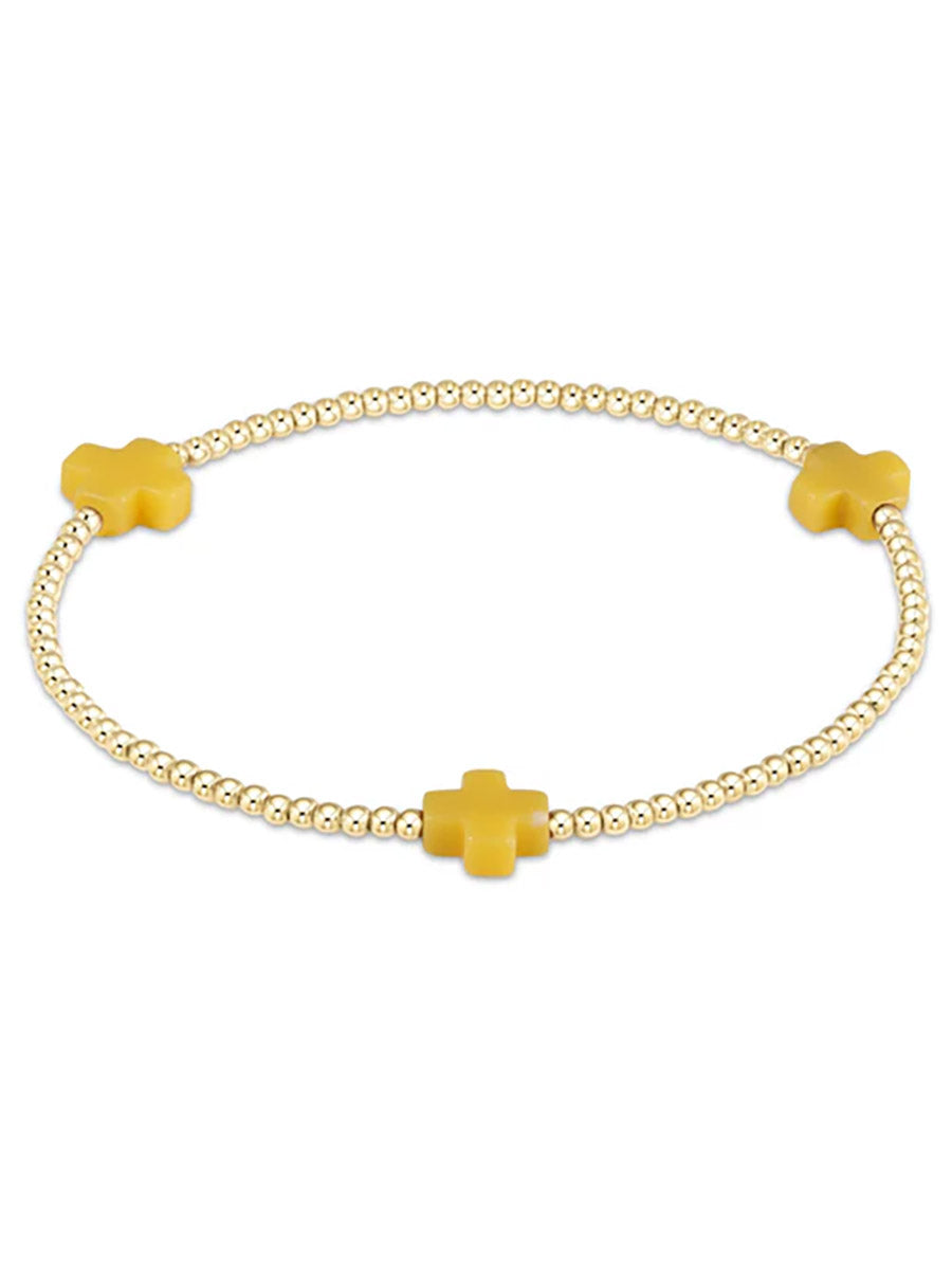 Signature Cross 2mm Bracelet (14 Colors)