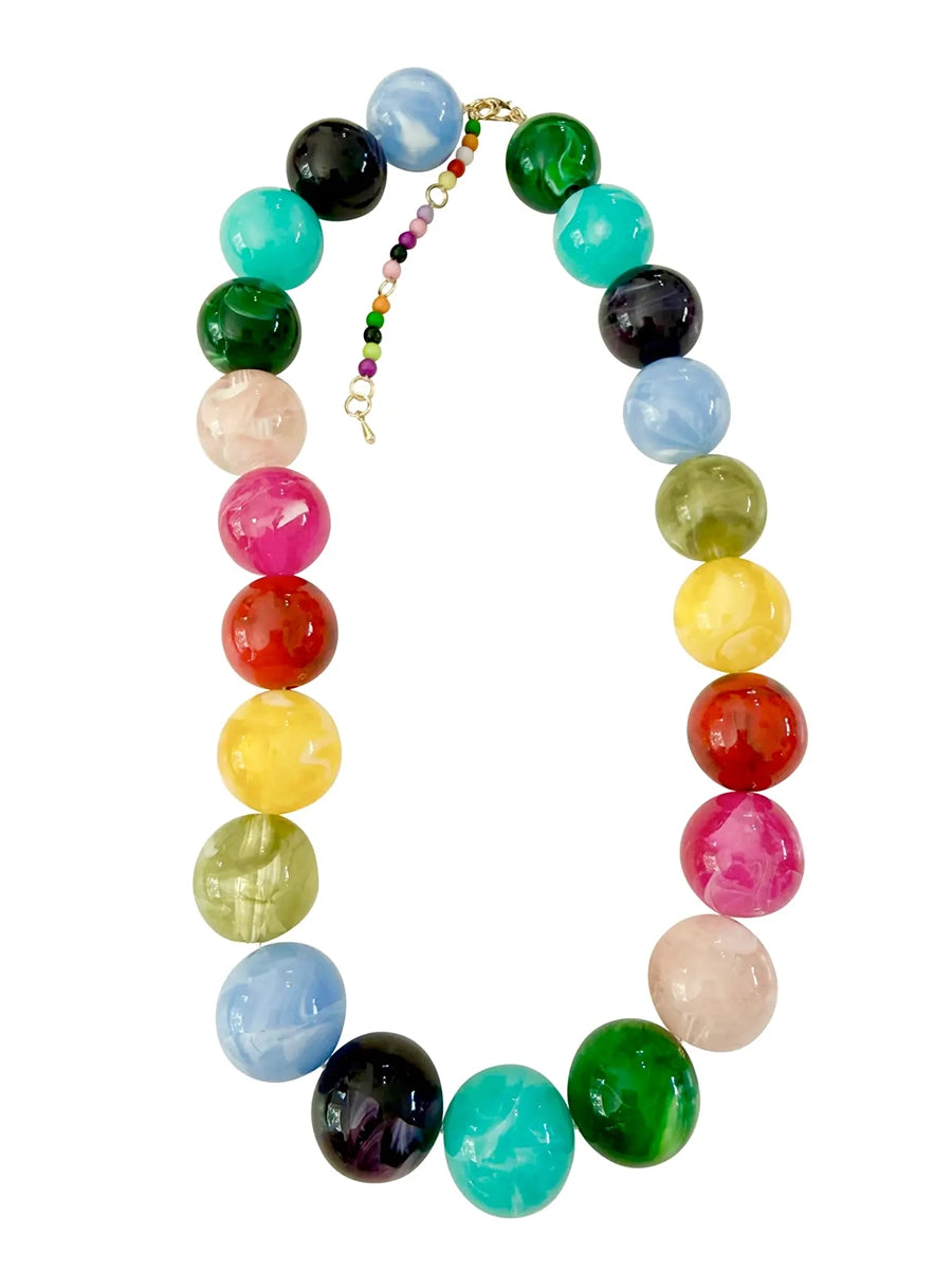 Celia Chunky Beaded Necklace (2 Colors)
