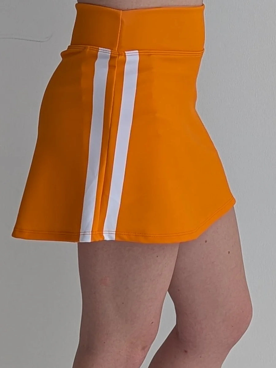 Orange Varsity Skirt