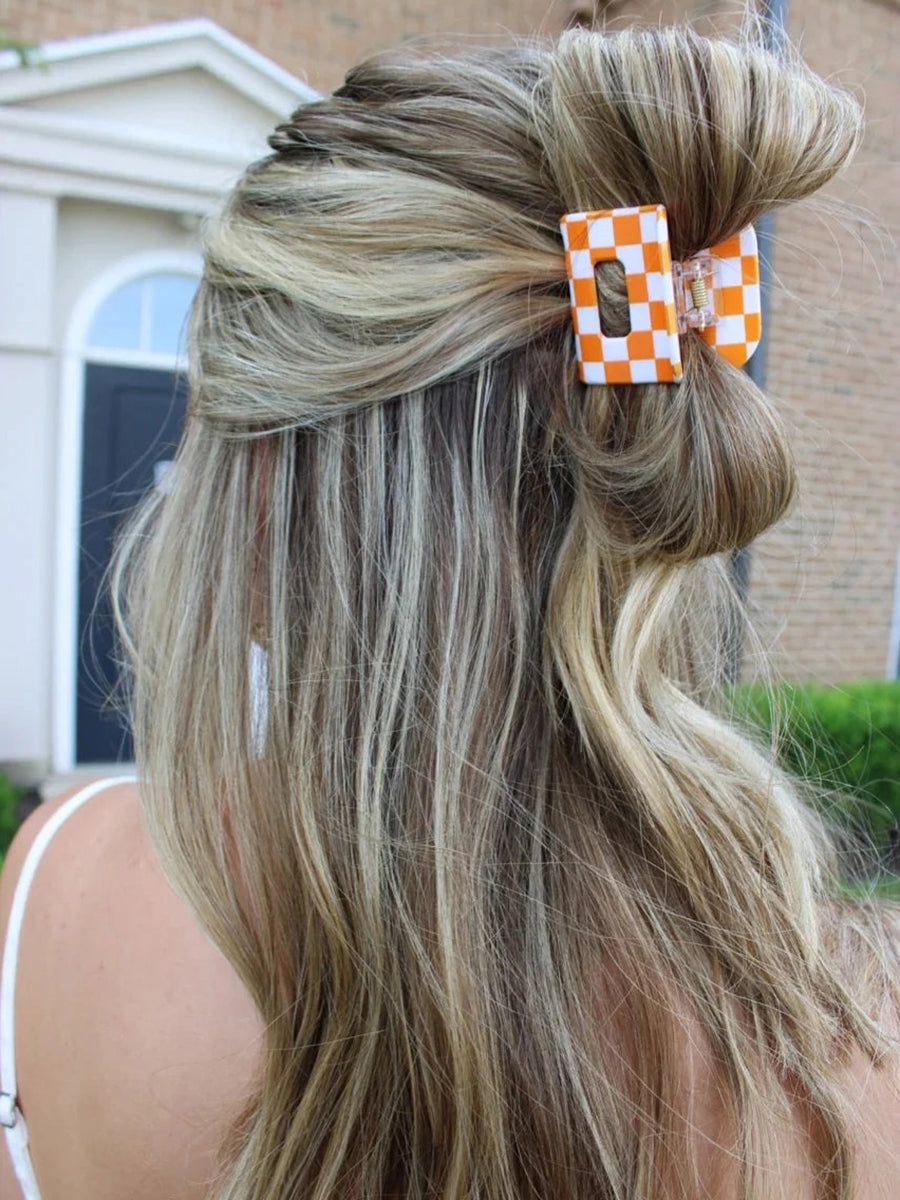 Tennessee Checkboard Hair Clip