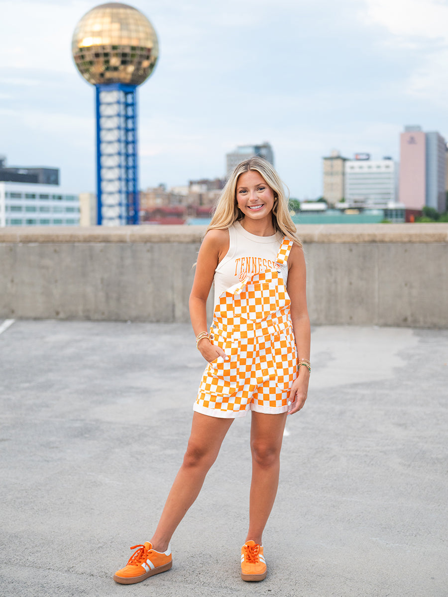 Gameday Checkered Bib Overalls