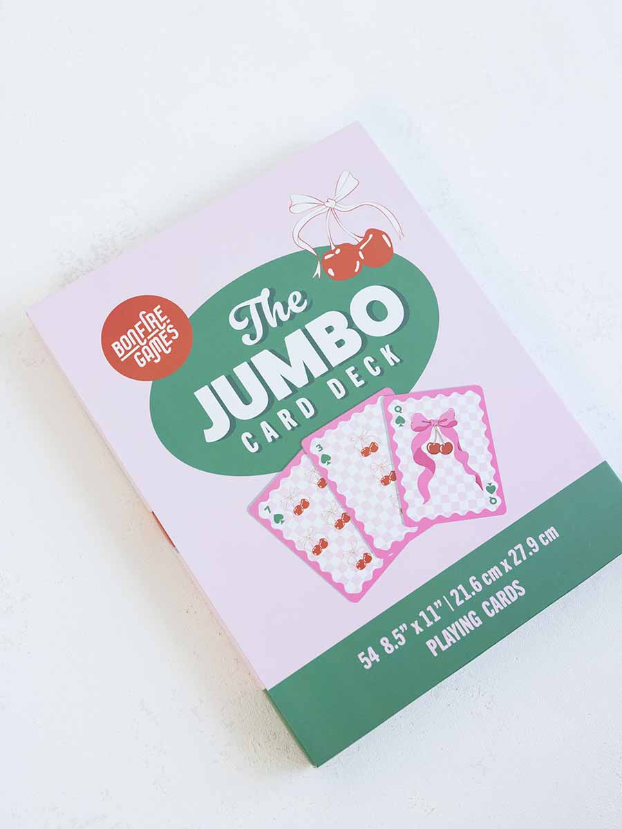 Jumbo Cherry Playing Cards