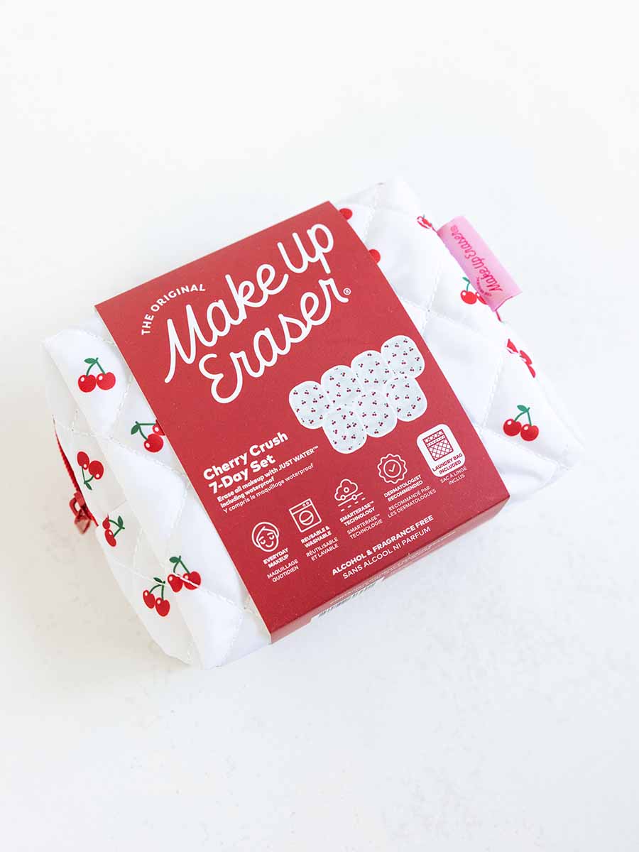Cherry Crush Makeup Eraser, Set of 7