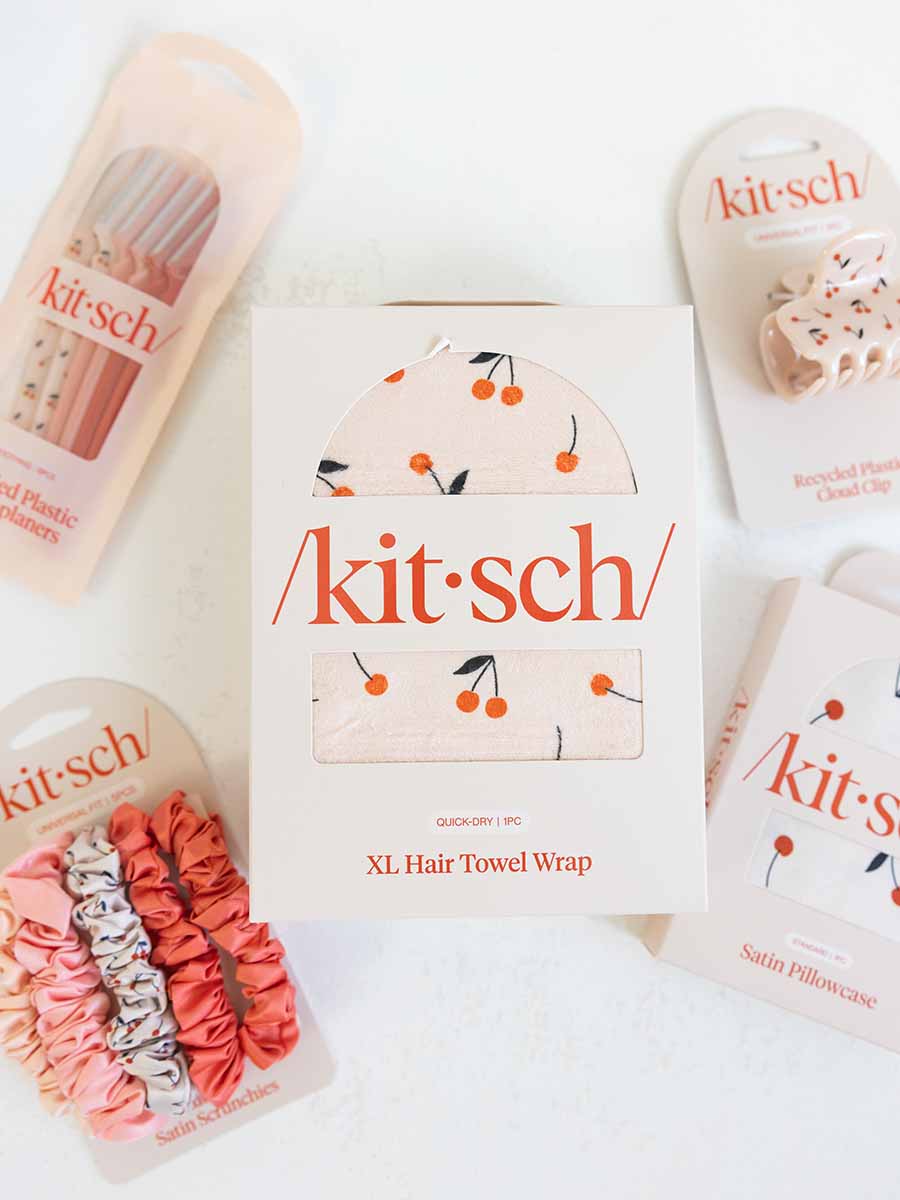 Kitsch Cherry Print Standard Satin Pillowcase