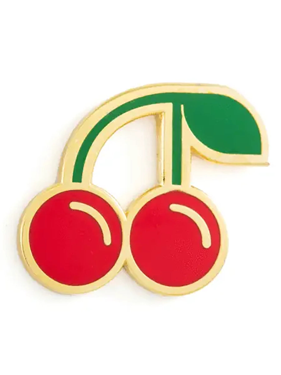 Cherries enamel pin