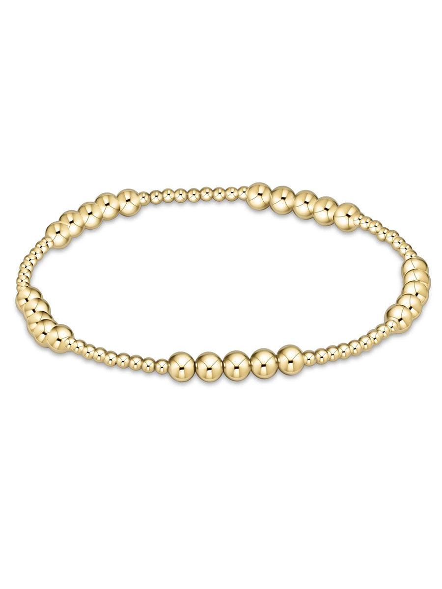 4mm gold bead bracelet