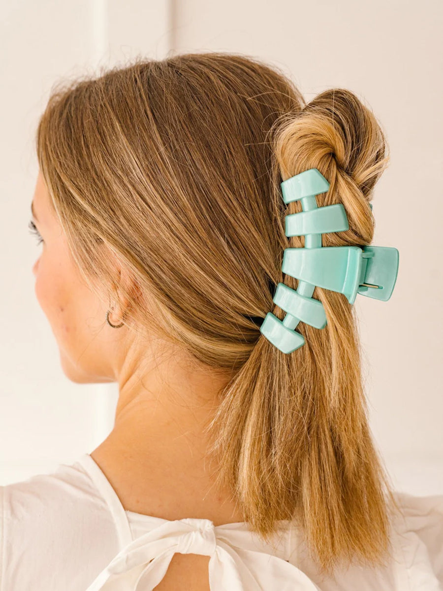 Teleties Classic Totally Turquoise Hair Clips (2 Sizes)