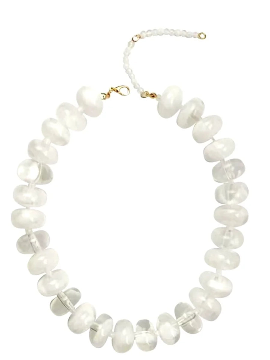 Clear Beaded Necklace
