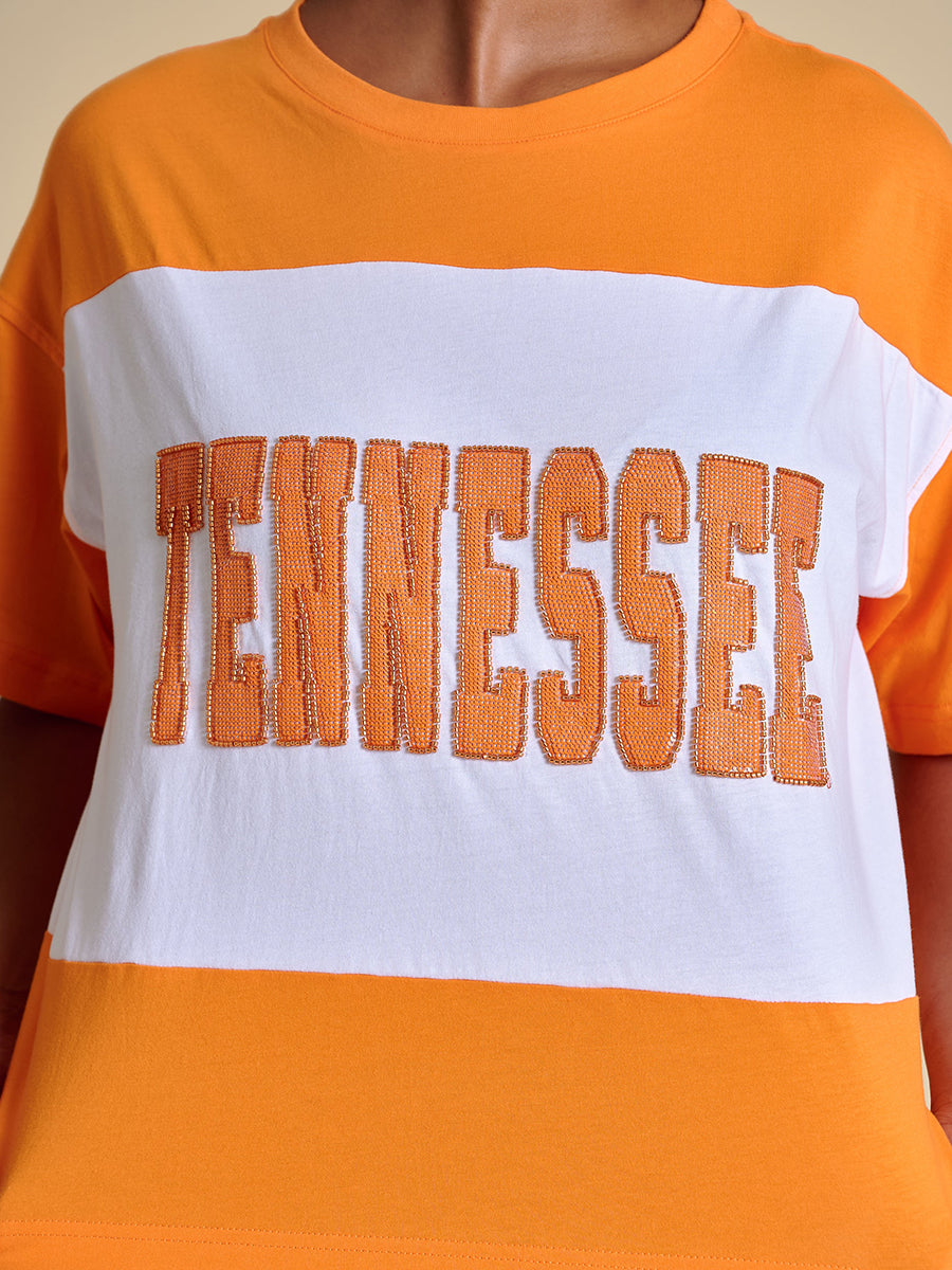 Tennessee Colorblock Sequin Tee