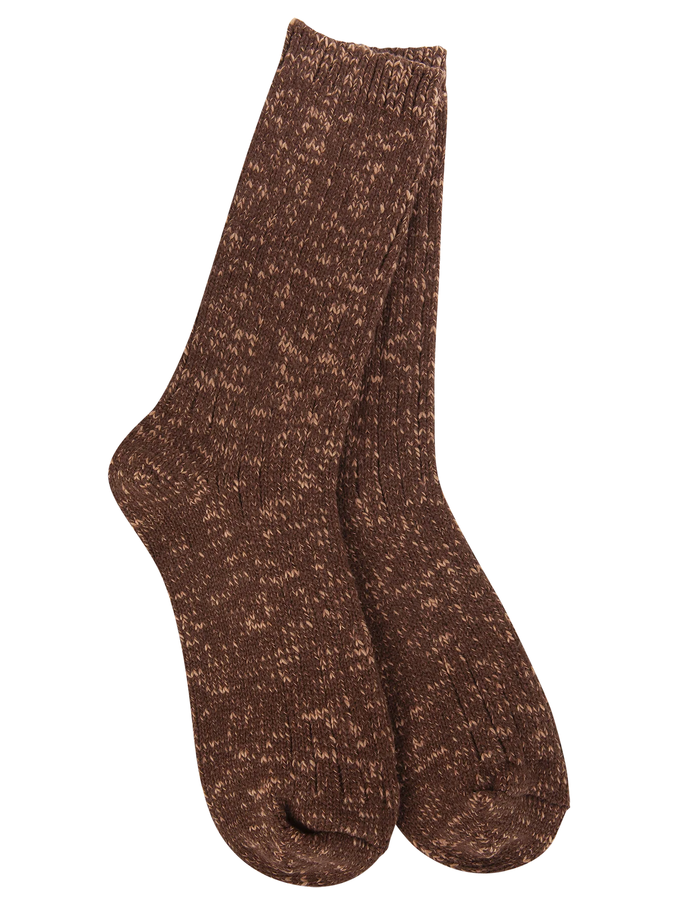 Brown marled socks
