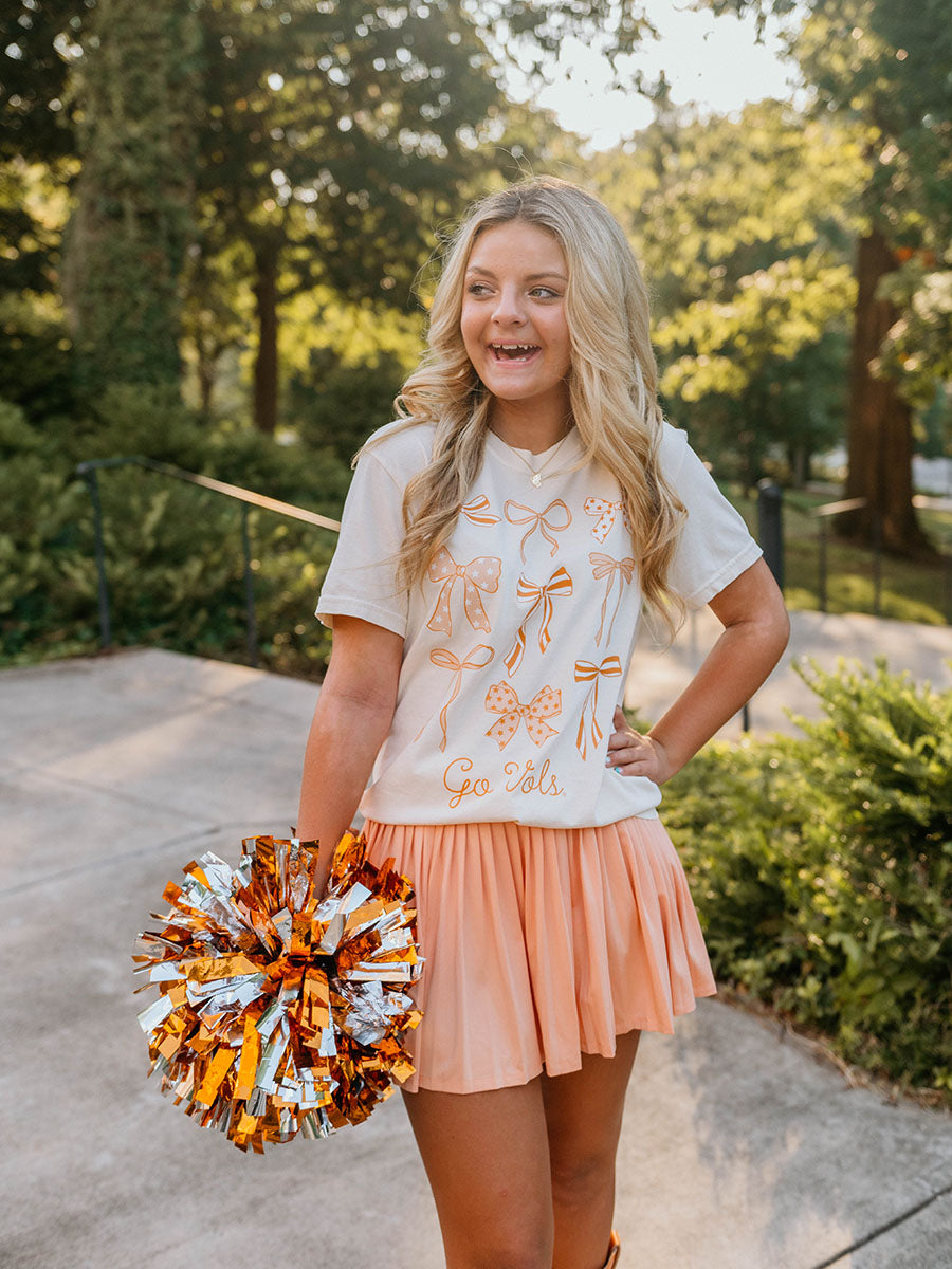 “Go Vols” Orange Bows T-Shirt