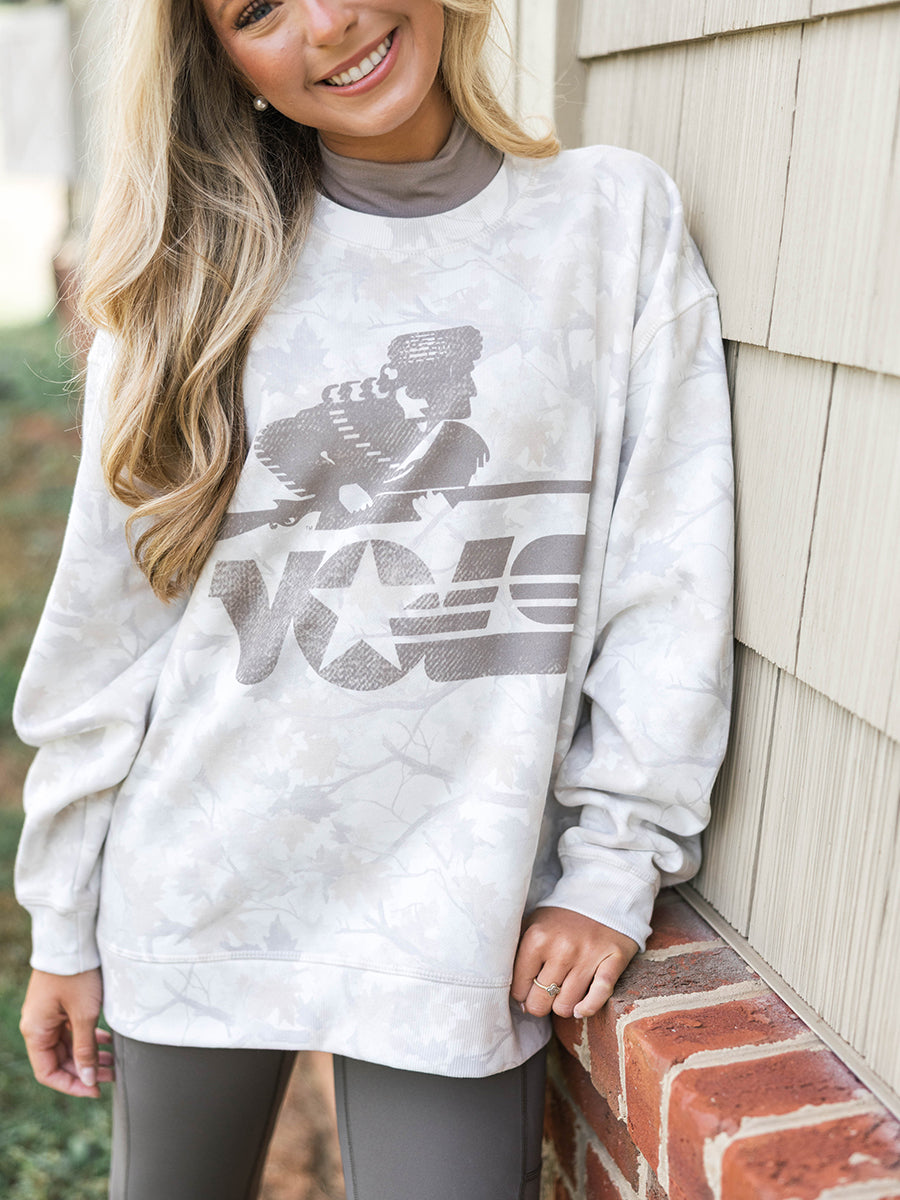 Cream Camo Vols Star Rifleman Crew Sweatshirt