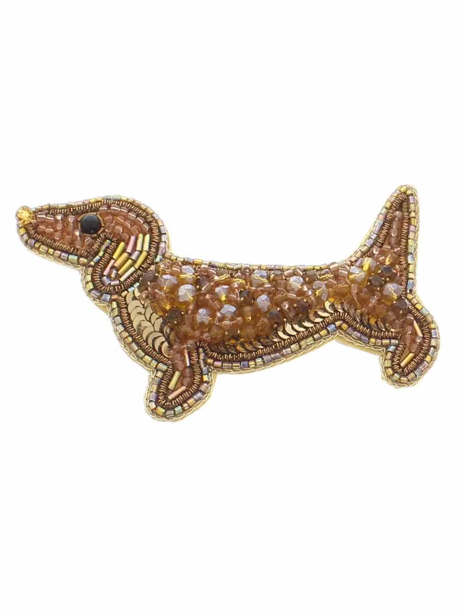 Dachshund Beaded Pin
