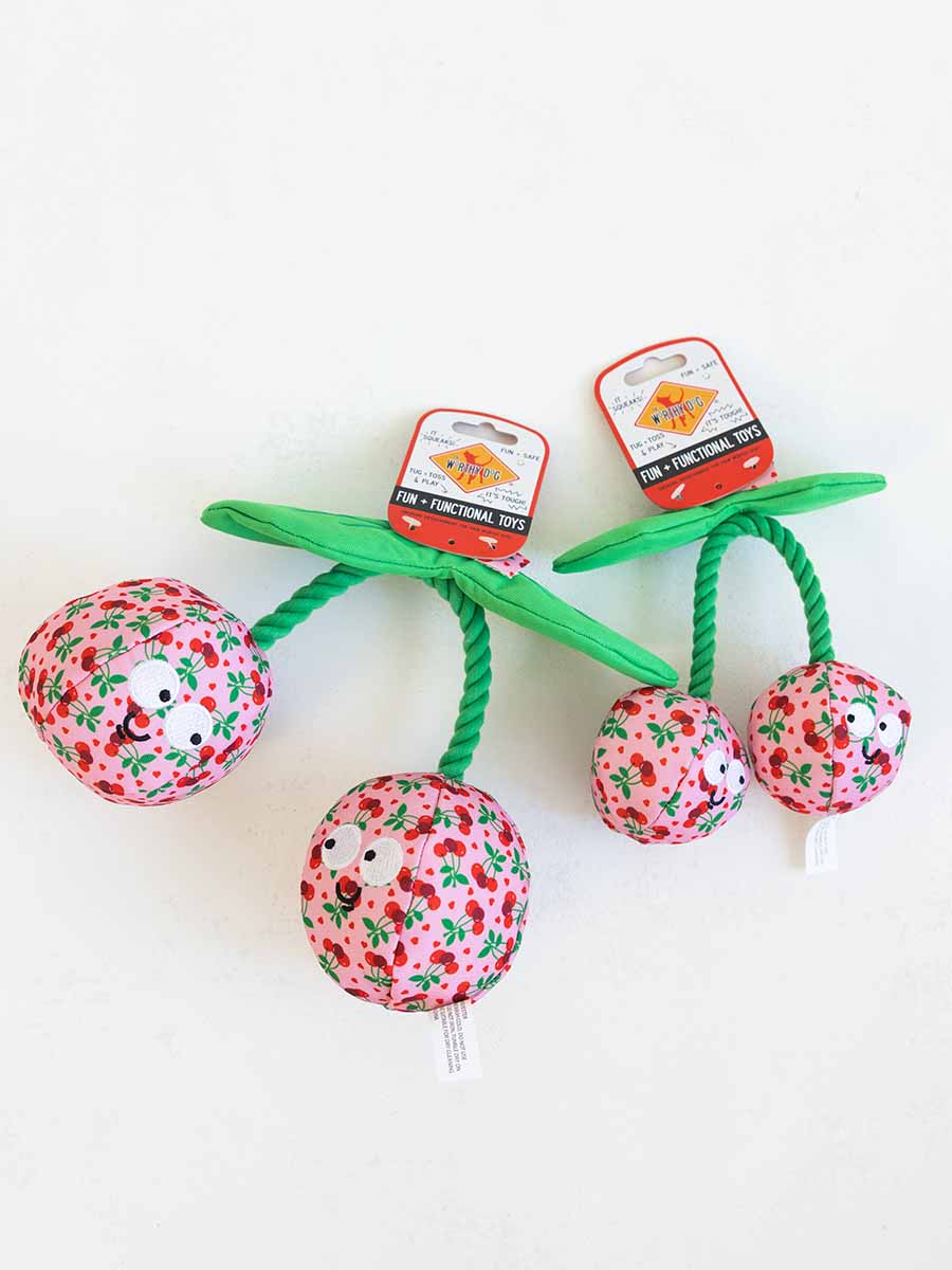 Cherries Jubilee Dog Toy (2 Sizes)