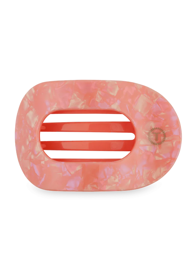 Teleties Dreamsicle Medium Flat Round Hair Clip