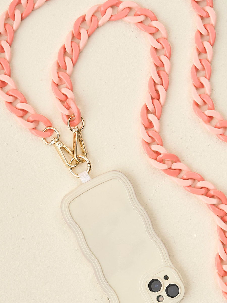 Pink chain accessory for Phones