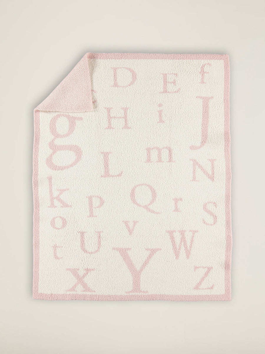 Dusty Pink ABC Throw