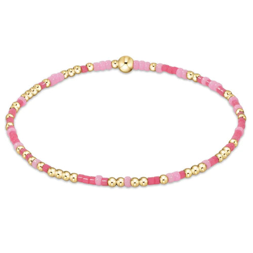 High-Quality Pink Stretch Bracelet for Girls