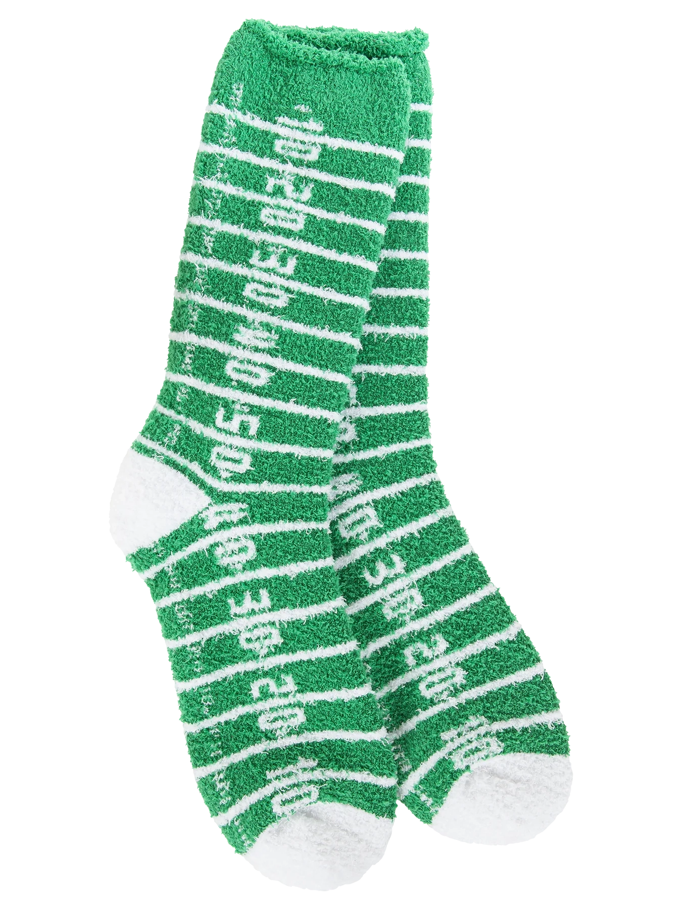 Football field green soft socks