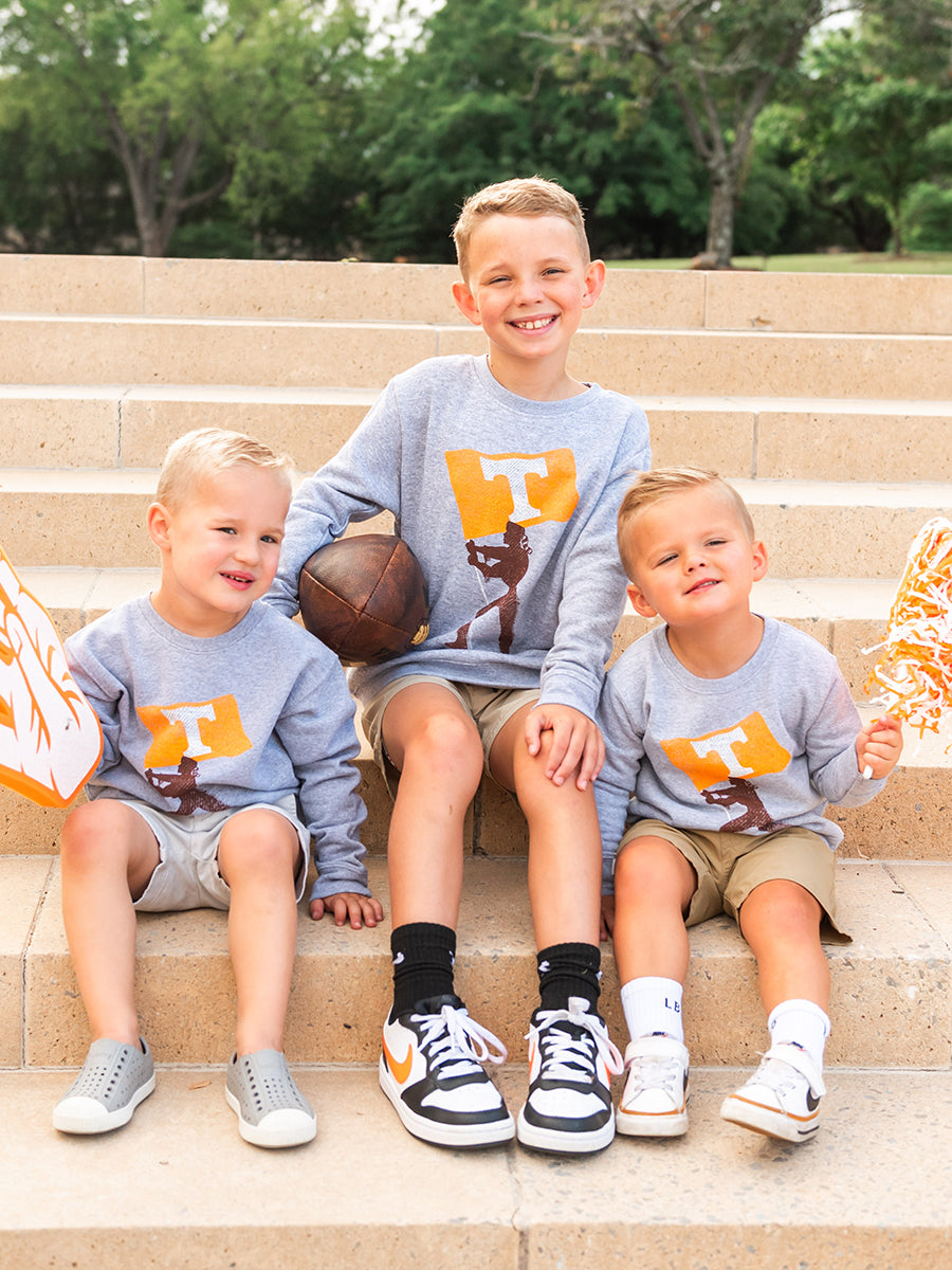 Heather Grey Toddler and Youth Tennessee Sweatshirts