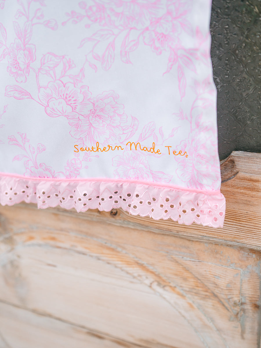 Pink Quilt Stripe "Power T" Flag