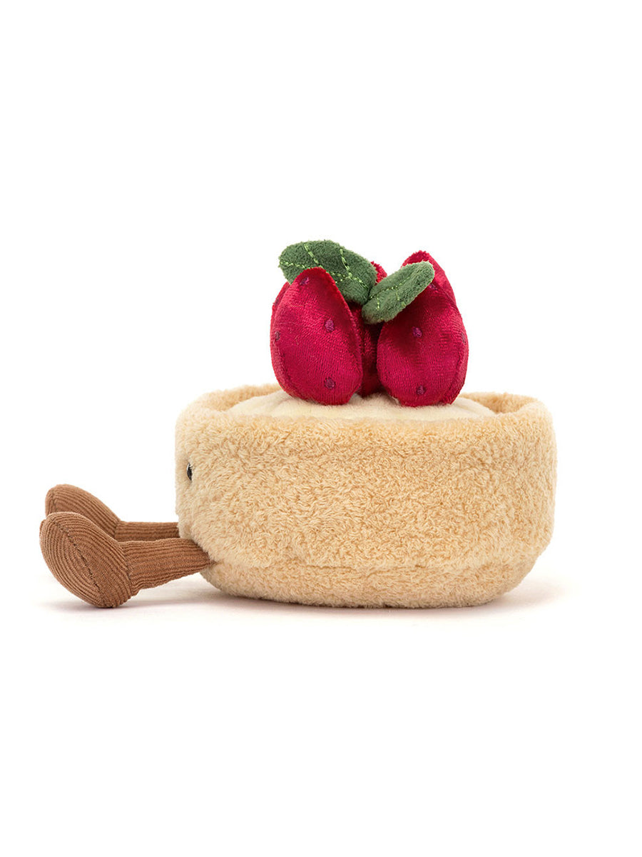 Cake and Strawberries Plush Toy