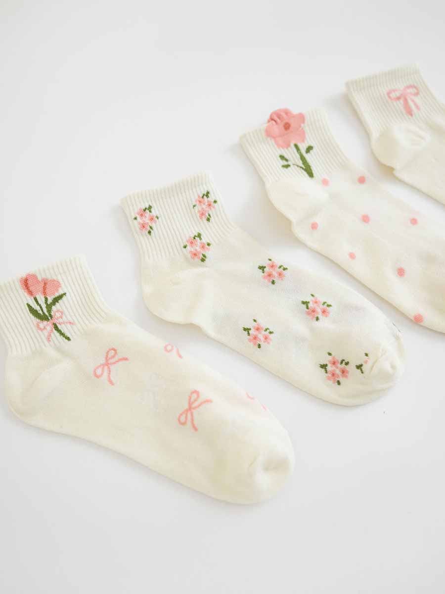 Floral Ankle Socks (5 Styles) **Doorbuster**