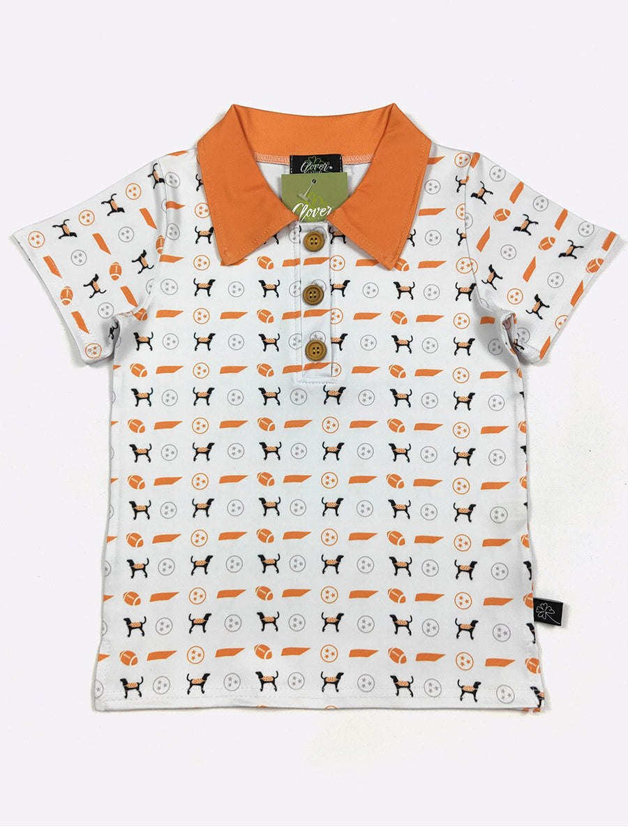 Boys Tennessee football polo shirt