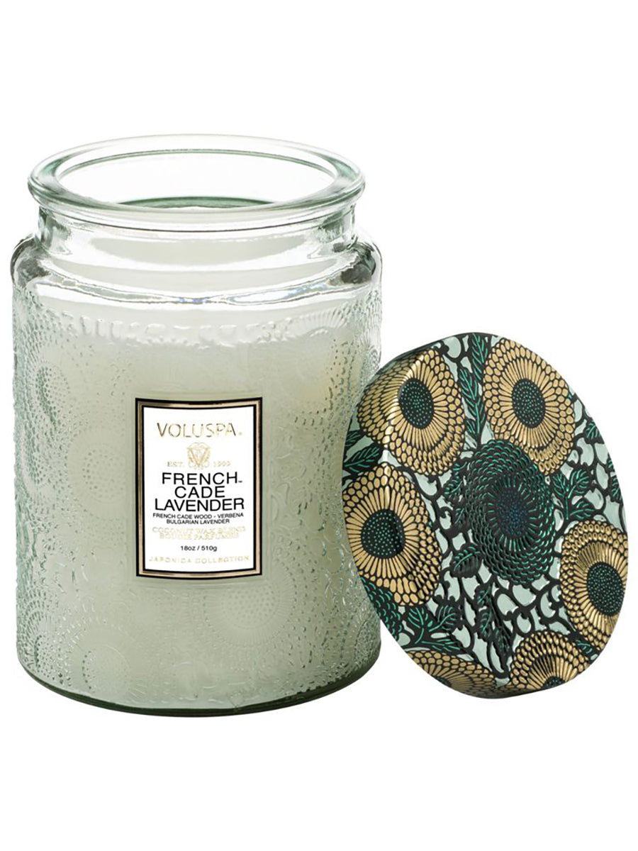 Embossed Decorative Jar Candle