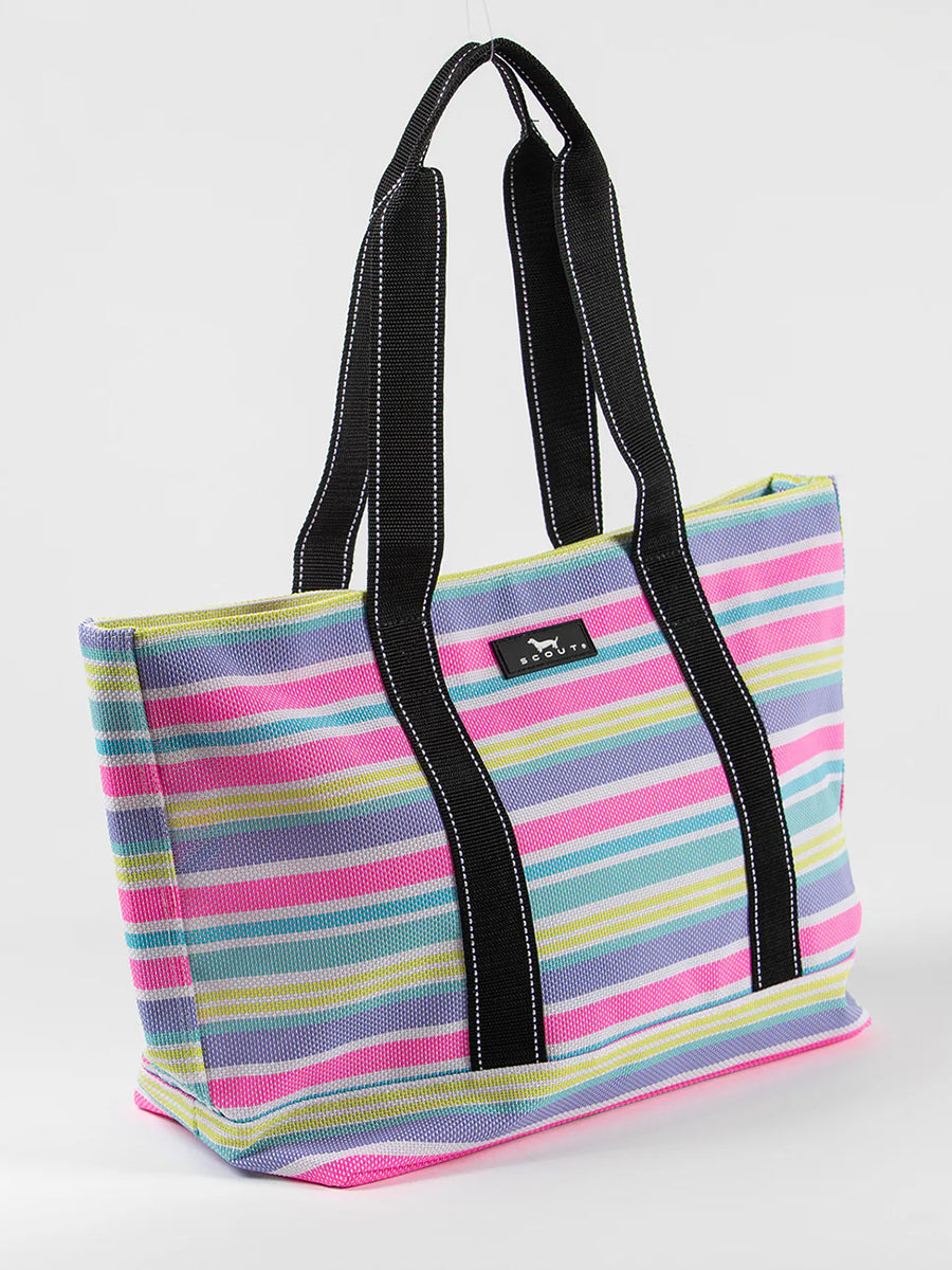 Striped Beach Tote Bag