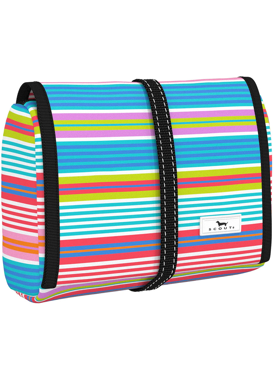Striped Hanging Cosmetic Bag