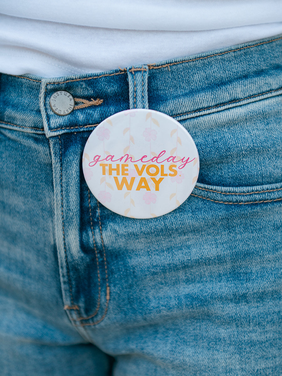 3" GameDay VOLS WAY button