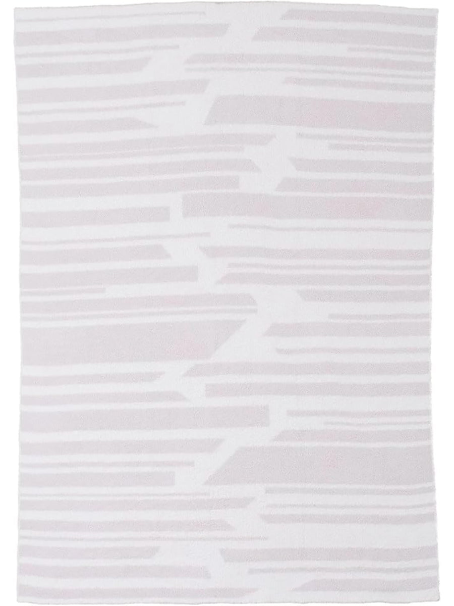 Cozy Chic Geometric Blanket, Cream