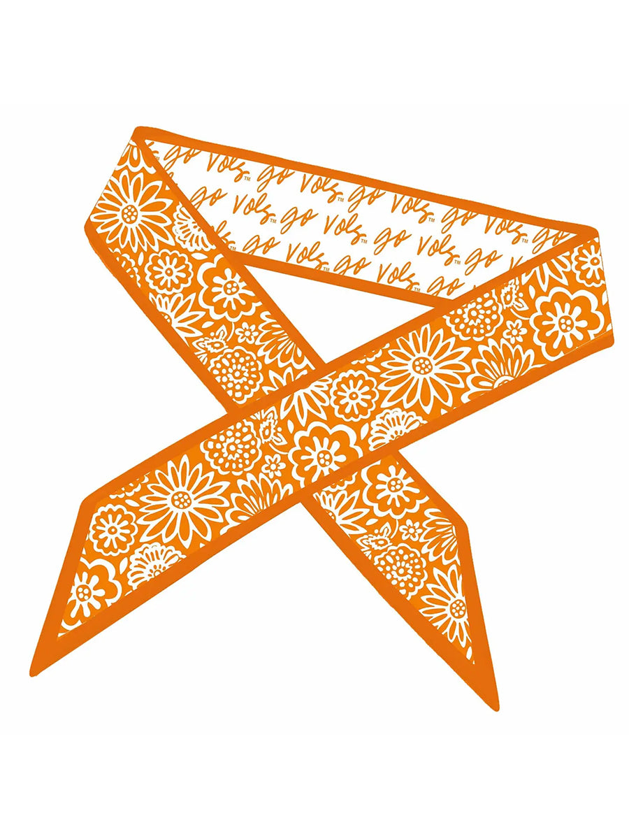 Go VOLS Orange and White Scarf