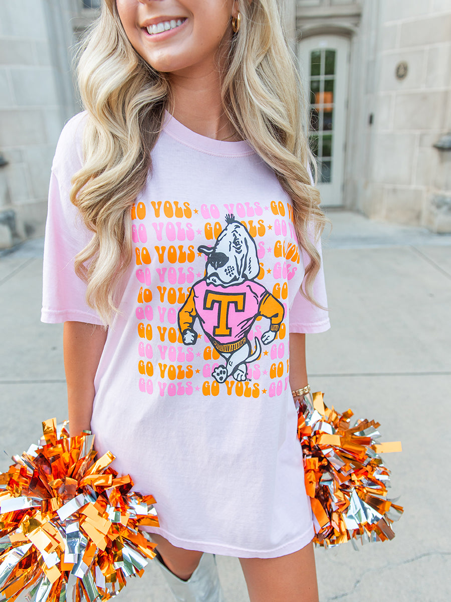 Pink "Go Vols" Smokey Struts Short-Sleeve T-Shirt