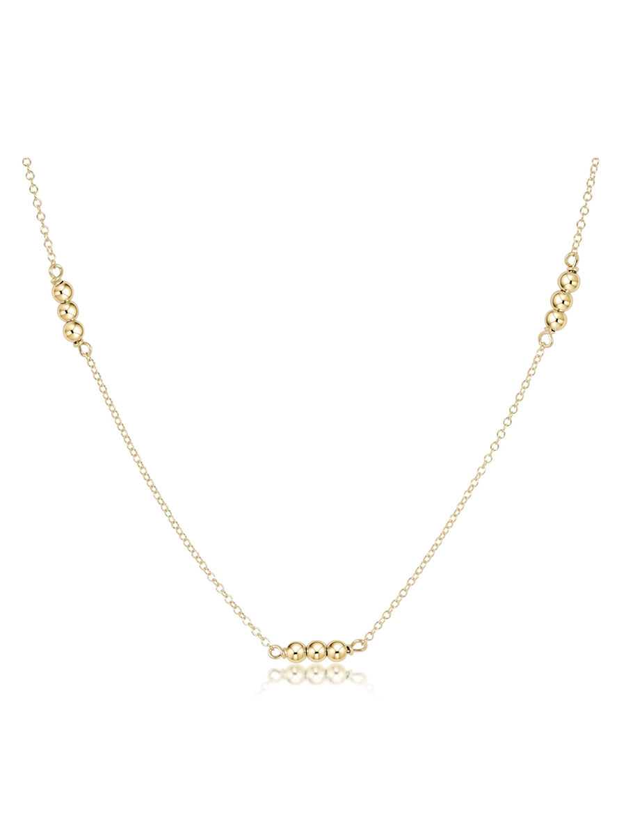 Joy Simplicity Gold Choker with Gold Beads