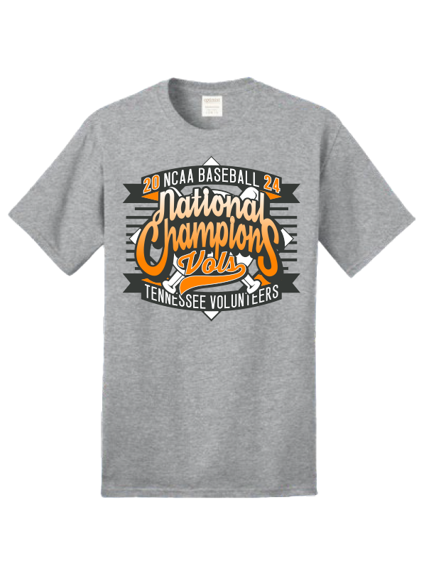 2024 NCAA Baseball National Champion Vols Script T Shirt