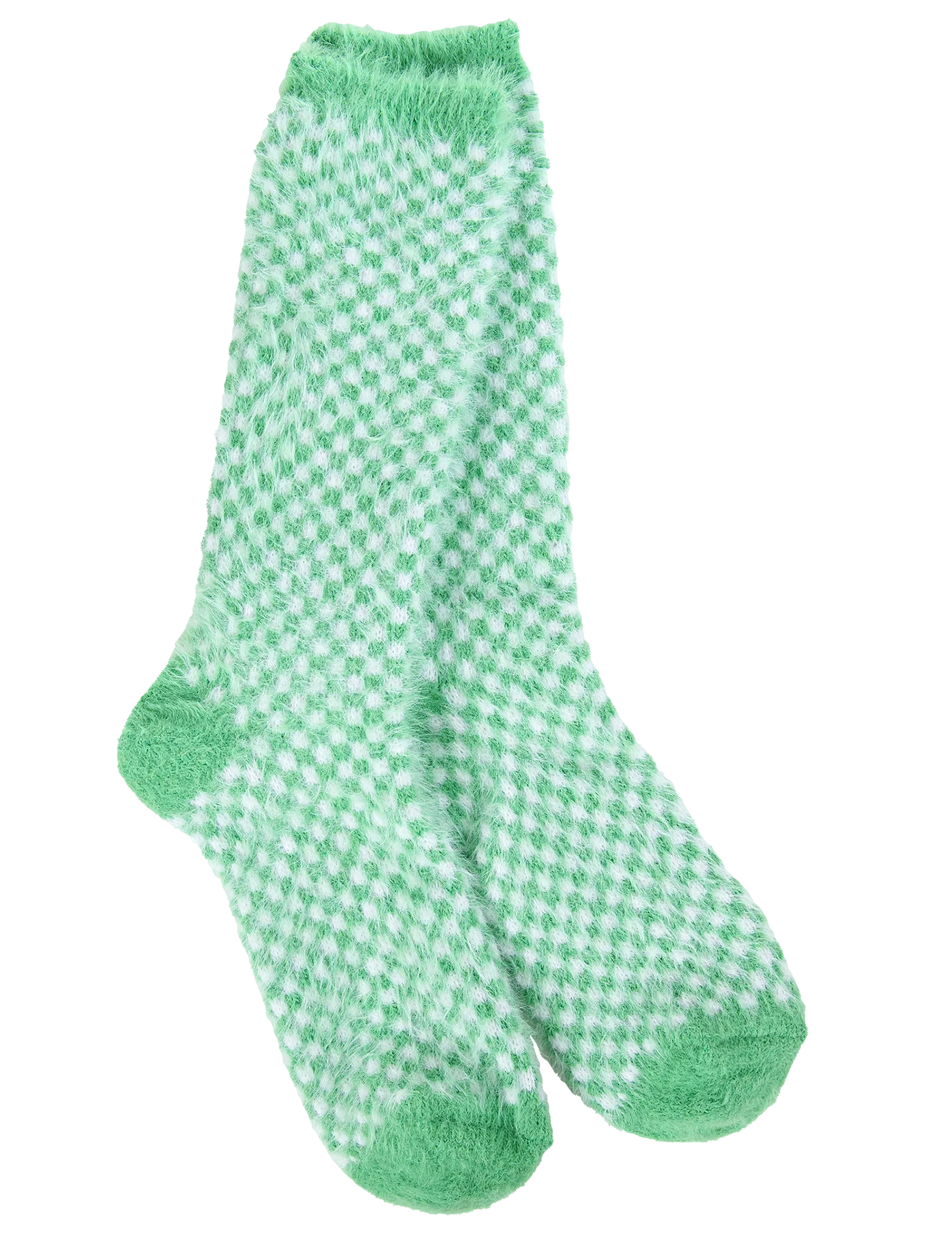 Holiday Feather Crew Check Socks (4 Colors)