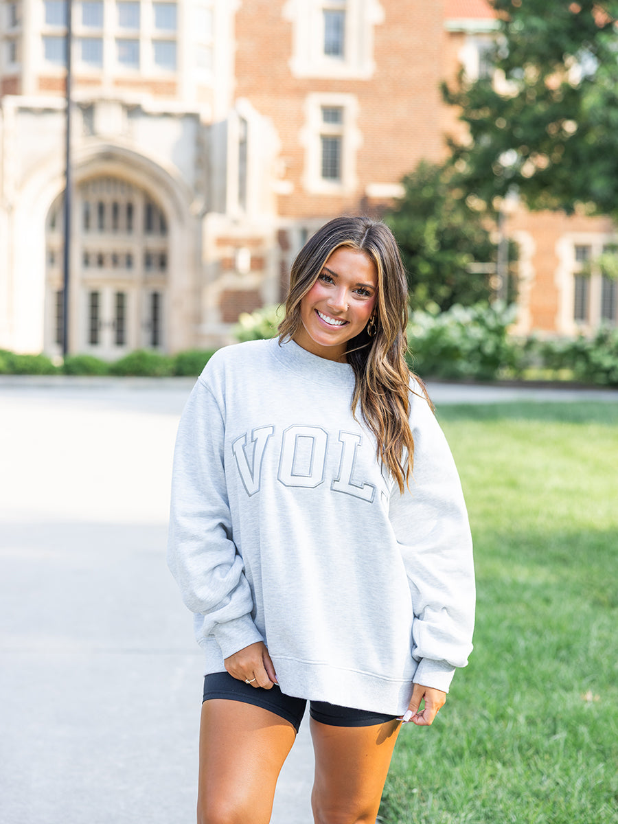 *Pre-Order* VOLS Applique Mock-Neck Sweatshirt