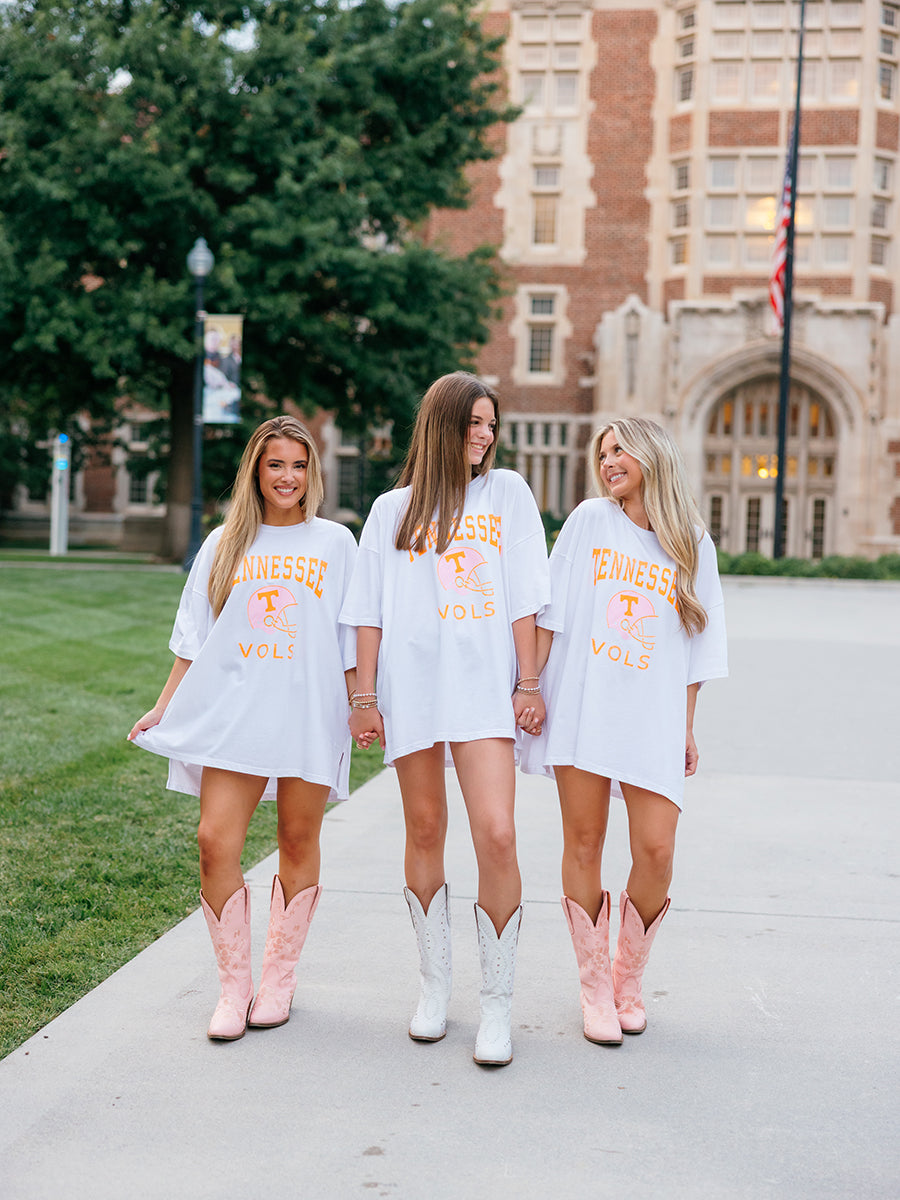 Tennessee Vols Helmet Oversized T-Shirt