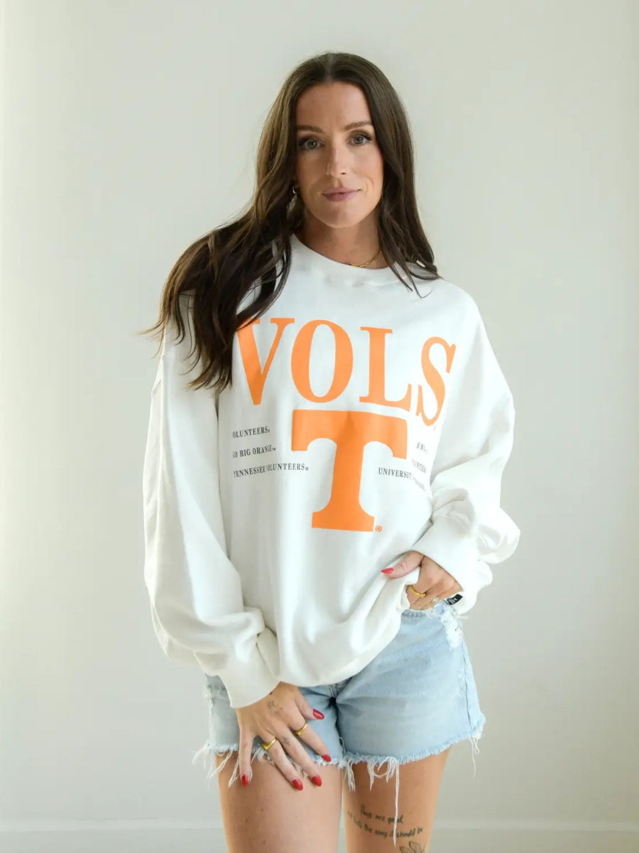 Tennessee Guccio Oversized Fleece Crew